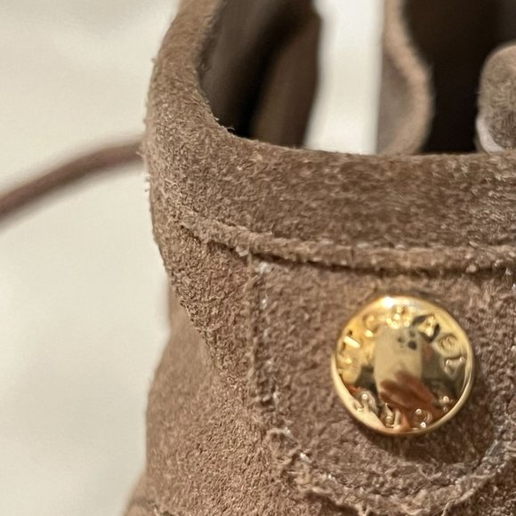 Michael Kors Tan Suede Rory Wedge Bootie, Size 7 - Picture 14 of 14